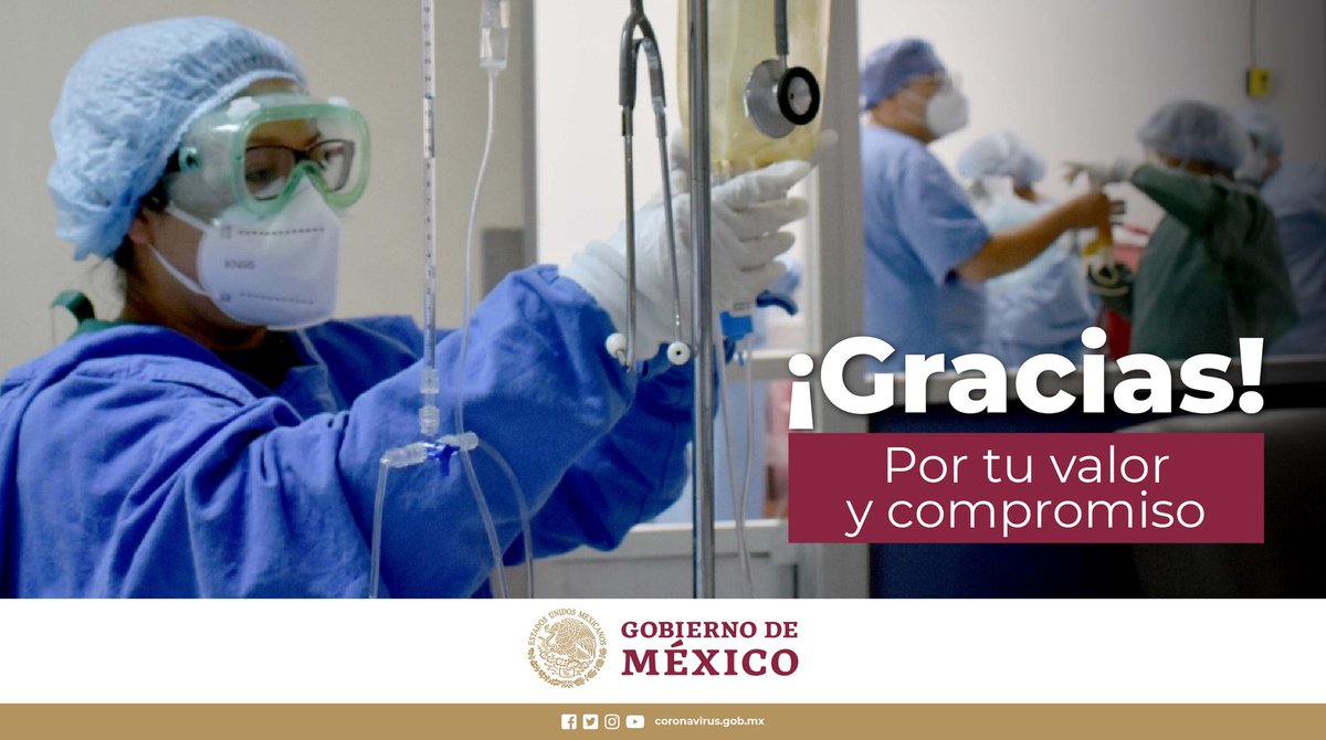 Hoy más que nunca reconocemos el esfuerzo de las trabajadoras y los trabajadores del sector salud.

#PersonalDeSalud
