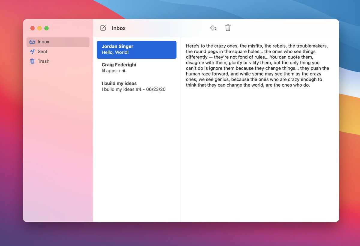 it's *unreal* to me how quick this is to throw together for macOS in SwiftUI