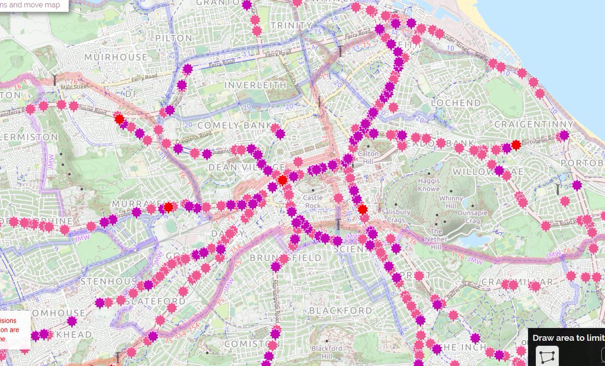 AngusEd's tweet photo. Accidents in which cyclists were injured on A-roads in Edinburgh over the period 2005-18.
Why do we treat this as somehow acceptable?
@adamrmcvey @lmacinnessnp @KarenDoran3 https://t.co/bgRLF87SK2