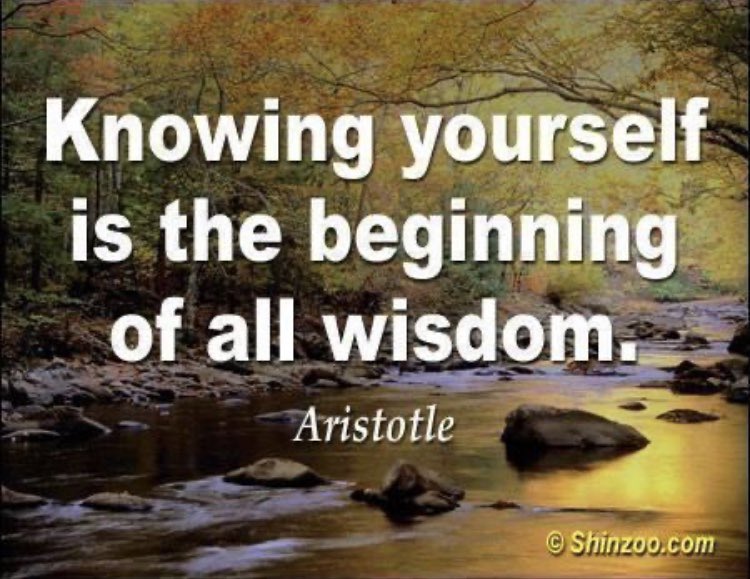 No.  What begins you to know yourself is the beginning of all wisdom.#knowledgeaspower
