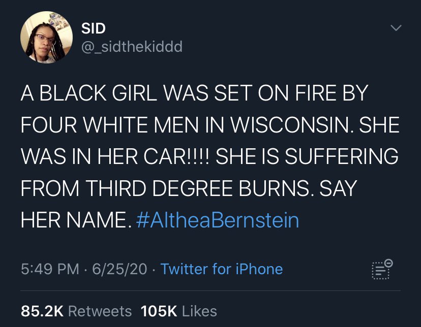 This makes me so incredibly angry! I’ve lost all faith in humanity. At a complete loss of words for what our nation has become.  #AltheaBernstein  #BlackLivesMattter