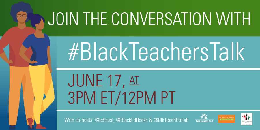 EdTrust (@edtrust) on Twitter photo Missed our #BlackTeachersTalk w/<a href="/BlkTeachCollab/">Black Teacher Collab</a> & <a href="/BlackEdRocks/">Black Educators Rock</a> chat last week? You can check out the full conversation & add your comments/answers in our Twitter moment here: edtru.st/BlackTeachersT… Missed our #BlackTeachersTalk w/<a href="/BlkTeachCollab/">Black Teacher Collab</a> & <a href="/BlackEdRocks/">Black Educators Rock</a> chat last week? You can check out the full conversation & add your comments/answers in our Twitter moment here: edtru.st/BlackTeachersT…