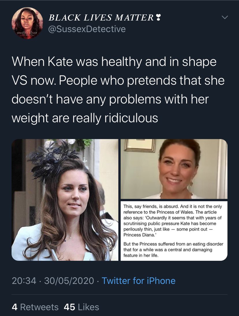 36. They’ve diagnosed Kate with anorexia, I wasn’t aware they were her doctor