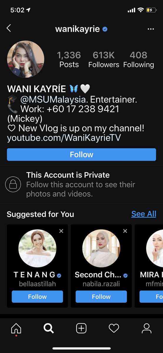 Why go private, Wani? It was for a movie about be cursed with pitch black skin, right? You did nothing wrong, right? 🖕🏽🖕🏽