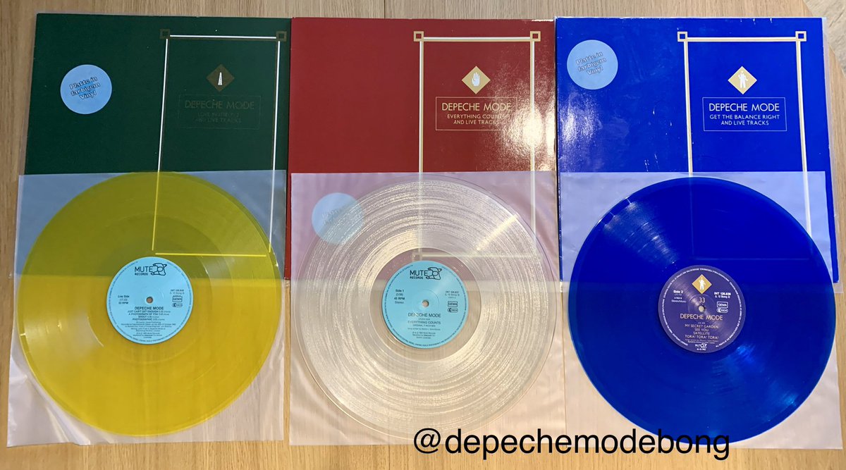 udføre presse kontakt Depeche Mode Bong on Twitter: "We're having a bit of a #live #depechemode  weekend this weekend,following on from the release of #spirtsintheforest So  today we celebrate this trio,on coloured vinyl (just to