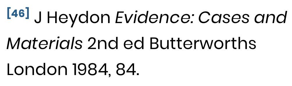 A quote for Heydon’s 1984 evidence text is making the rounds. Not because I think it changes the meaning, but because I think all journos should quote context, here's the fullest version of that quote I can (from an  @AusLawReform report):  https://www.alrc.gov.au/publication/seen-and-heard-priority-for-children-in-the-legal-process-alrc-report-84/14-childrens-evidence/children-as-reliable-witnesses/