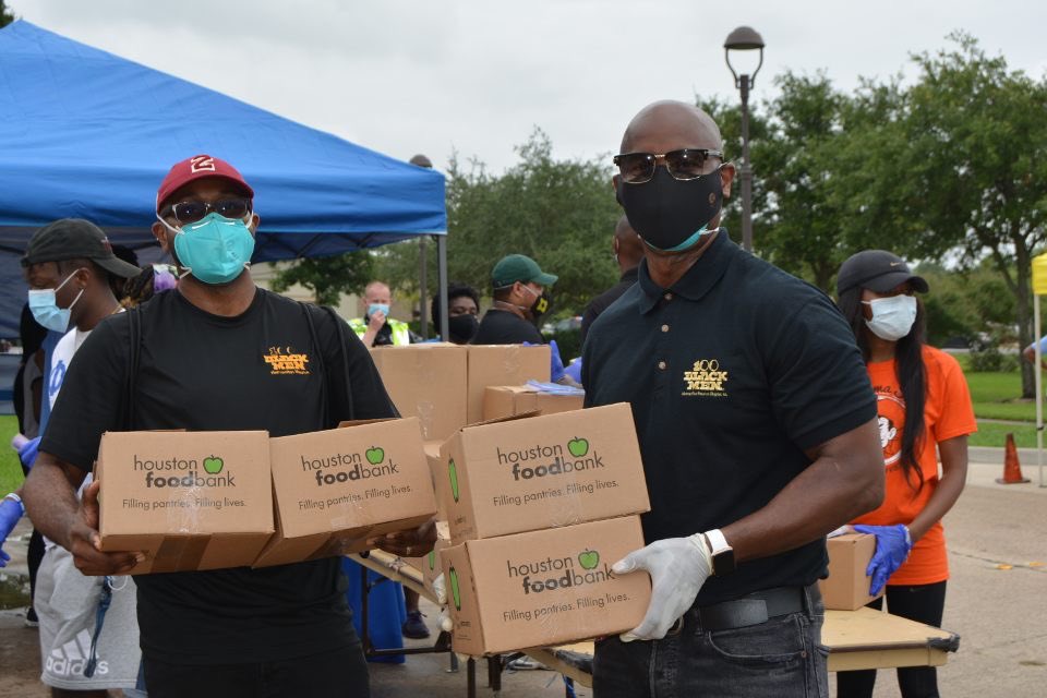 Great time today passing out food and PPE to the community. Thank you  to all the volunteers !