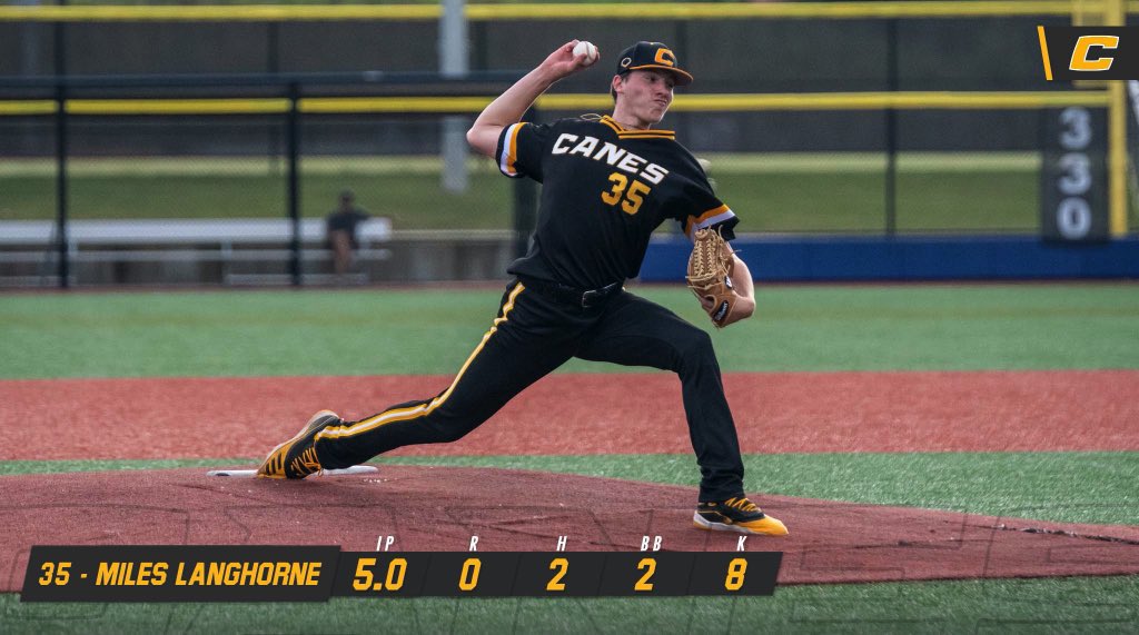 Langhorne finishes strong! Strands two in scoring position and gets us out of the jam!