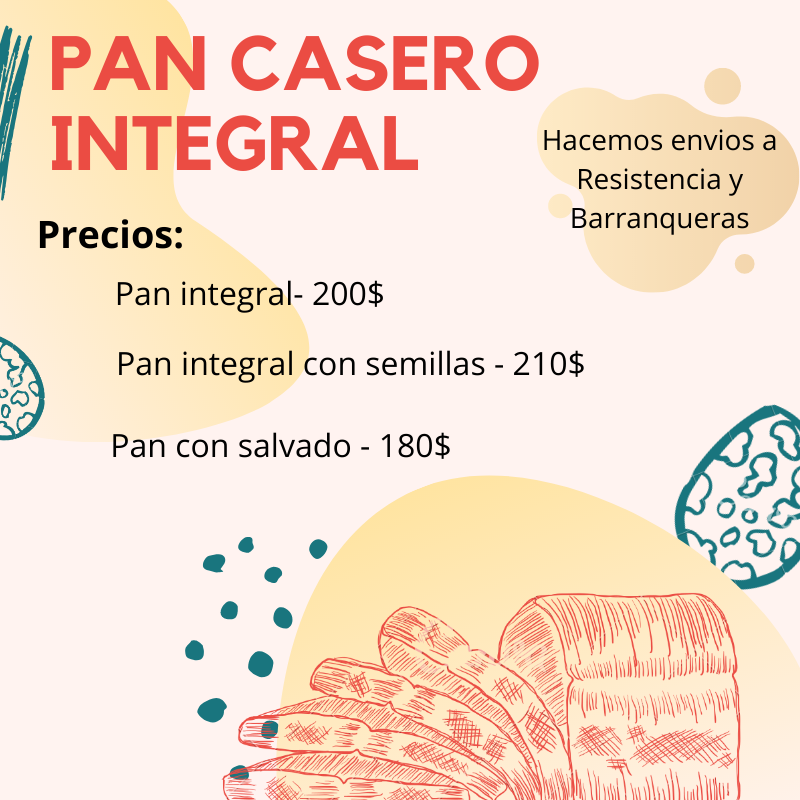 Ceci_A_Martinez's tweet photo. Hola! Estoy vendiendo estos panes integrales caseros super ricos y saludables ya que debido a la situación actual no puedo trabajar desde marzo (era niñera y ayudante de fotografía). Me ayudarían muchísimo compartiendo! Hago envíos a Rcia y Barranqueras -Chaco. Muchas graciass!🥰 https://t.co/bELqFv3imv