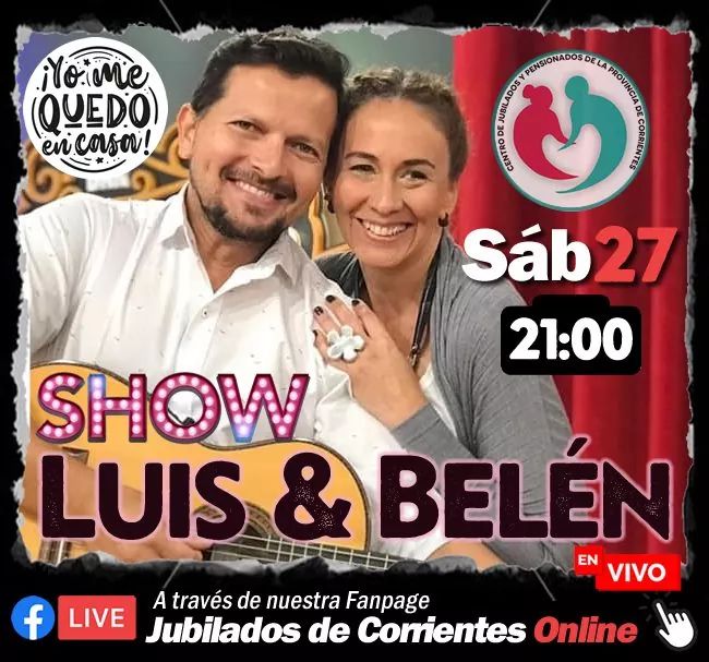 _FernandezJulia's tweet photo. #AHORA 

#QuedateEnCasa que desde el Centro de Jubilados de Corrientes tenemos un show increíble para compartir en familia 👨‍👩‍👧‍👧 https://t.co/Mbsw1CN5uz
