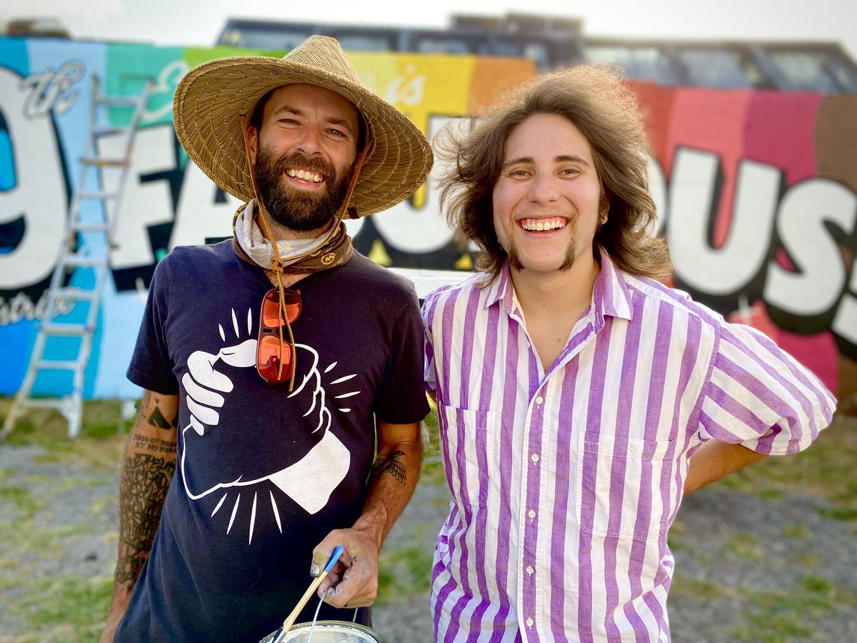 Many thanks to our mural artists Dusty Gilpin and William Larason. Great work!