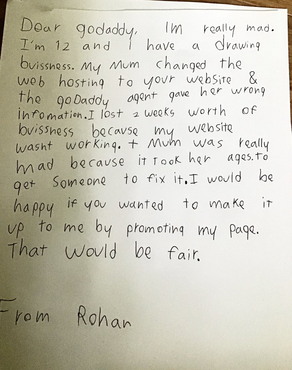 DrawingsRohan's tweet photo. @GoDaddy - it’s only fair!! https://t.co/yySHFlpv9I https://t.co/nZBBIsXaN3