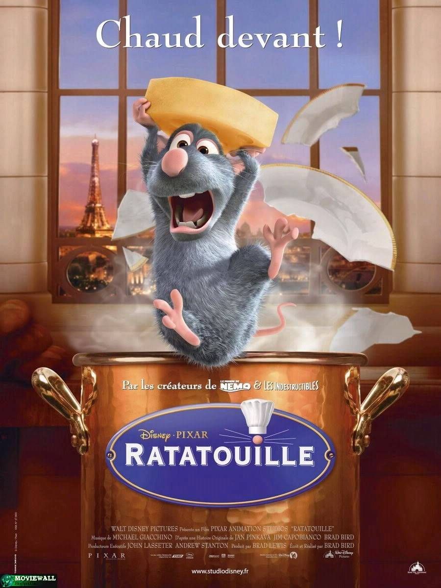 RATATOUILLE-இது ஒரு சின்ன சேட்டை புடிச்ச எலியின் கதை,அதுஇருக்கும் ஊரில் ஒரு பெரிய CHEF சமையல் மேல INSPIRE ஆகுது,தான்செய்யும் தவறால் ஒரு ரெஸ்டூரண்ட் குள்ள மாட்டிக்குது,அப்புறம் அங்கநடக்குற அதிசயங்கள்,“NOT EVERYONE CAN BECOME GREAT ARTIST,BUT GREATARTIST CAN COME FROM ANYWHERE”