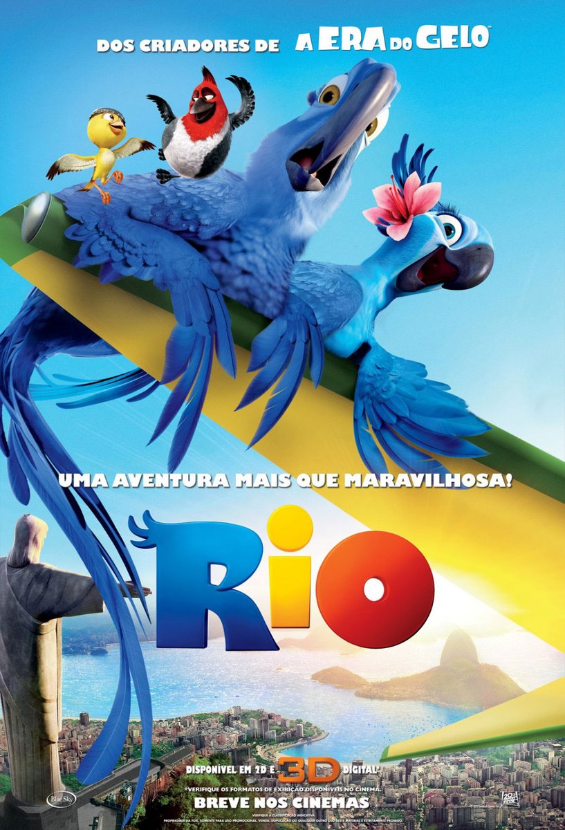 RIO-BLU ஒரு பறக்க தெரியாத வளர்ப்பு பஞ்ச வண்ணக்கிளி,நகரில் தனதுநண்பர் லிண்டாவுடன் வசதியான வாழ்க்கை வாழ்கிறான்.இவன்தான்கடைசி வண்ணக்கிளி என்று நினைக்கிறார்கள்,ஆனால் ரியோவில்வசிக்கும் மற்றொரு கிளி பற்றி அறிந்து செல்கிறார்கள்“IT TAKES COURAGETO GROW UP & BECOME WHO YOU REALLY ARE"