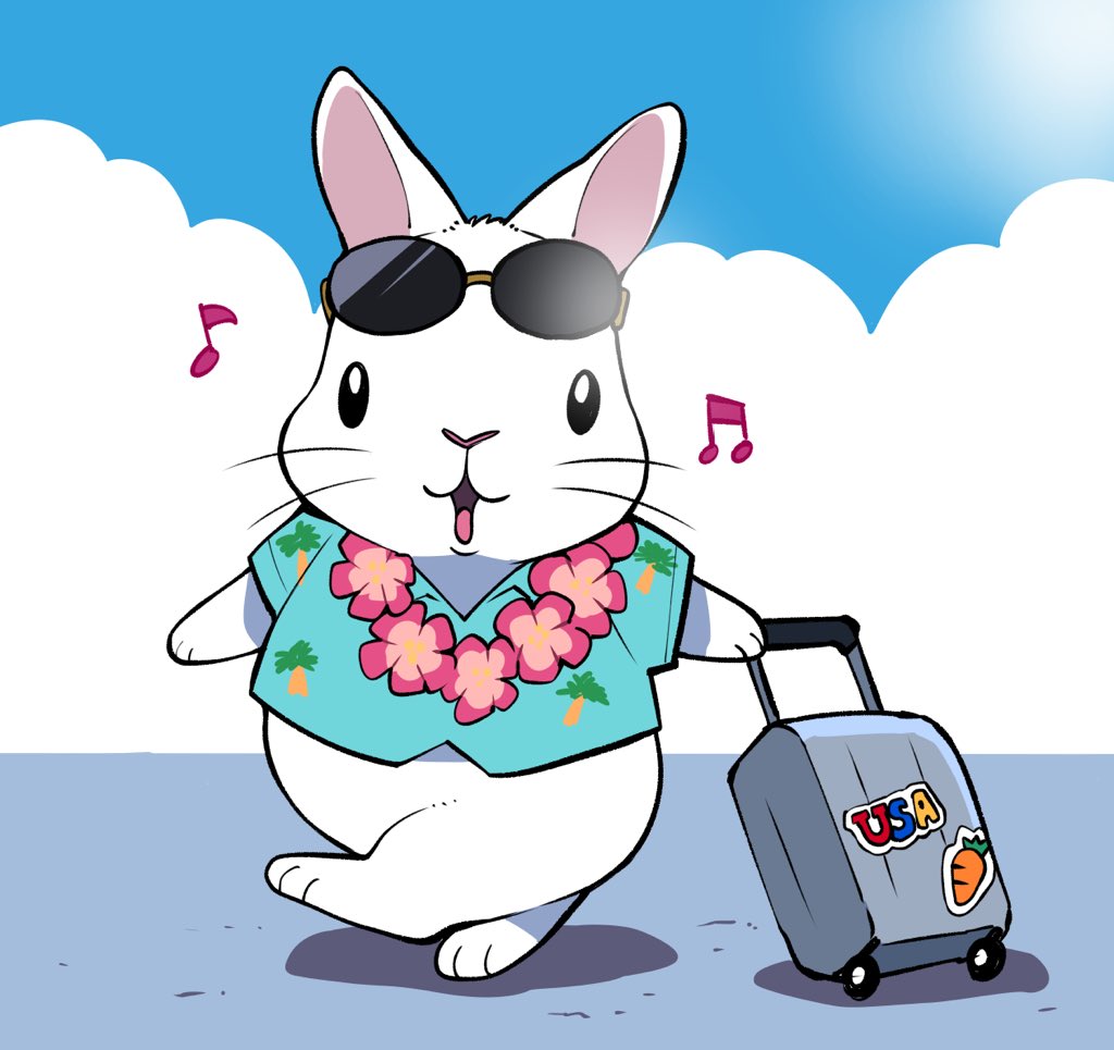 ハワイいきたい 井口病院とぽぽたむのイラスト ハワイいきたい 井口病院とぽぽたむのイラスト