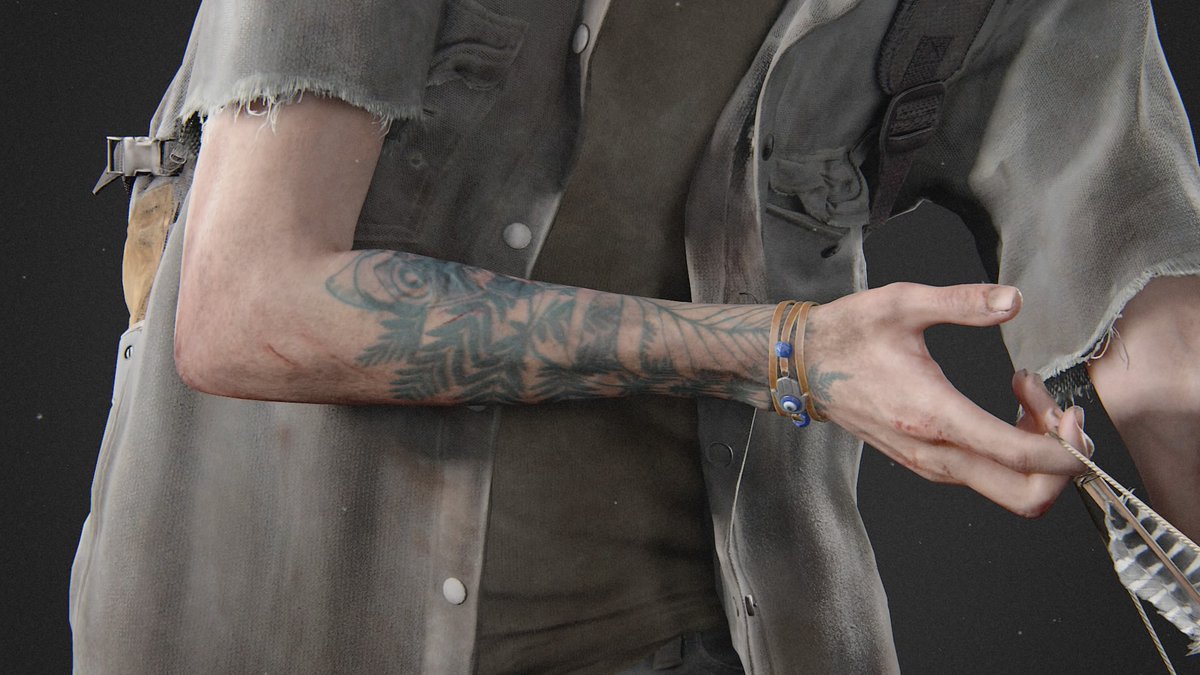 k 🌿 on X: I just think it's neat we can see Ellie's arm go from the  chemical burn to the tattoo #PS4share  / X