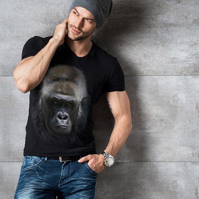 Did you know that the gorilla is the largest primate? Their DNA coincides with ours in 97-98%, but they can reach two meters and reach 200 kilos in weight. There are two species of gorilla: the western one, which is divided into the subspecies of the lowlands and the one of the C