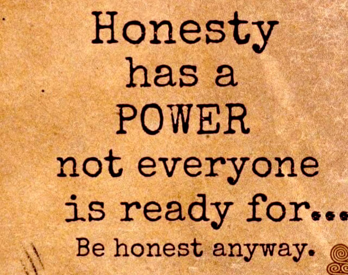 carlaacarlson's tweet photo. #Honesty has a power not everyone is ready for... #BeHonestAnyway #Inspiration #ThinkBIGSundayWithMarsha https://t.co/hRuFIfJsHi