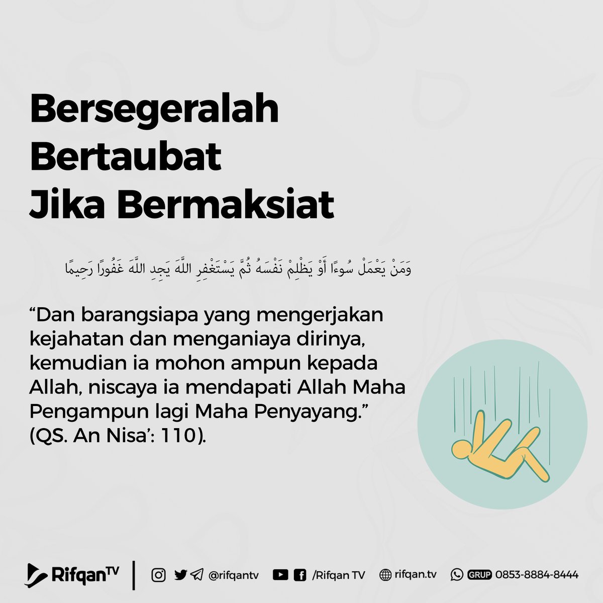 #taubat #islam #hijrah #dakwah #muslim #pemudahijrah #muslimah #ceramah #beraniberhijrah #kajianislam #sunnah #indonesia #tauhid #nasehat #shift #motivasi #kajian #dakwahislam #1minutebooster #istiqomah #repost #inspirasi #majelisilmu #quran #ilmu #dirumahaja