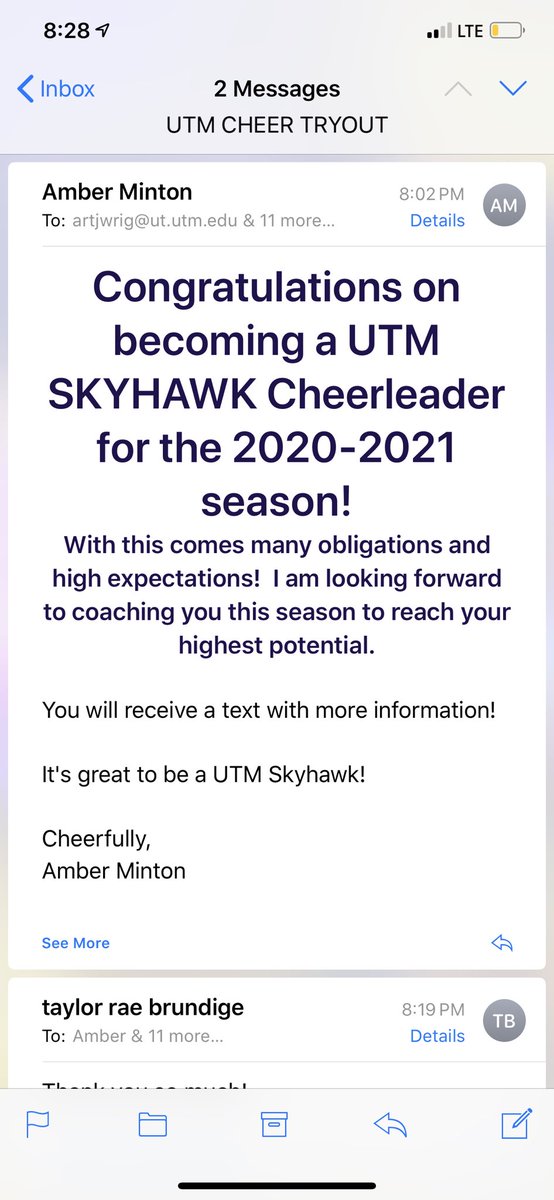I’m pleased to publicly announce that I will be furthing my academic as well as athletic career at the University of Tennessee at Martin this fall. So make sure you catch me on the sidelines and Let’s go Skyhawks! 🧡💙