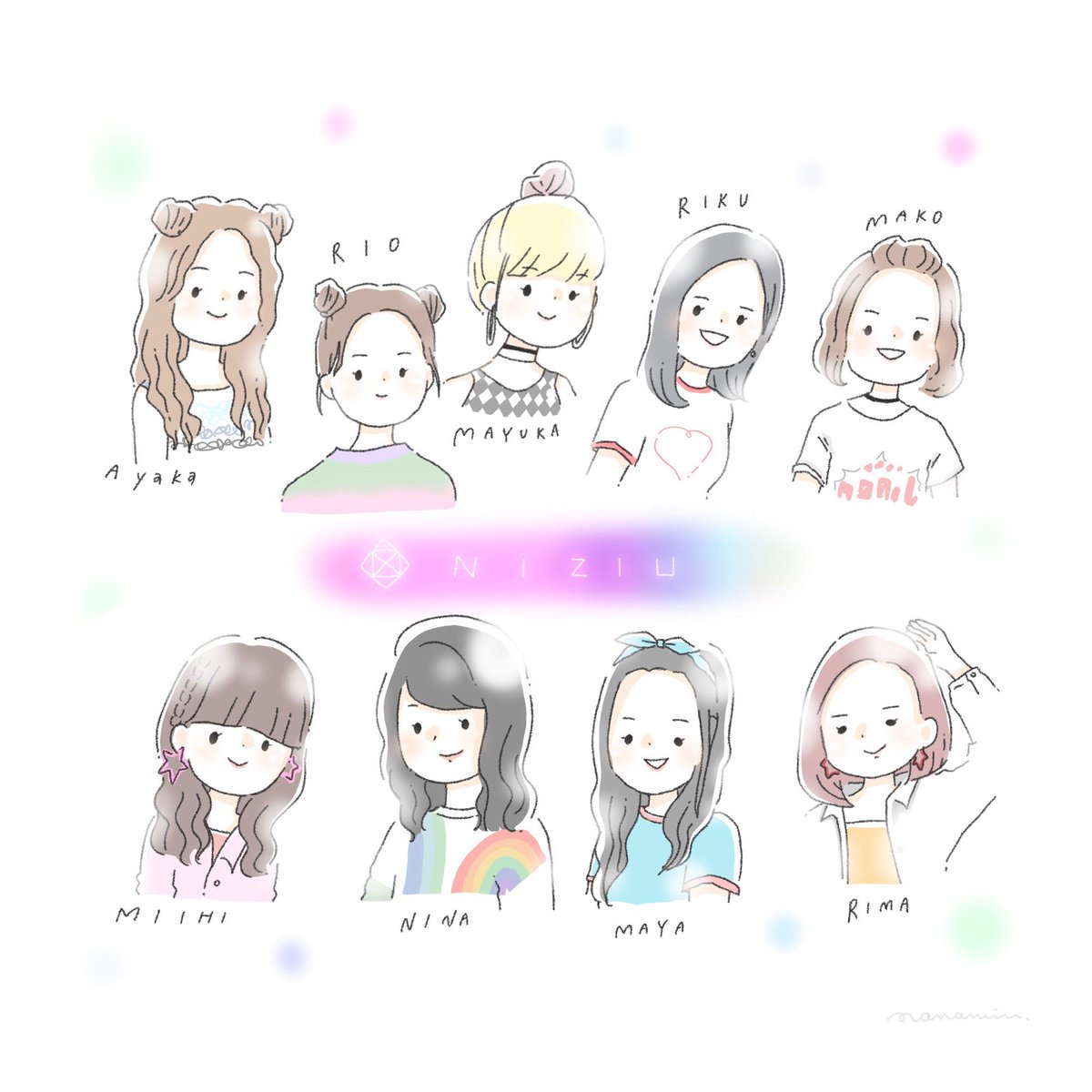 しろくまななみん Youtube Niziu かいてみた 虹プロ Niziproject しろくまななみん Youtube Niziu かいてみた 虹プロ Niziproject
