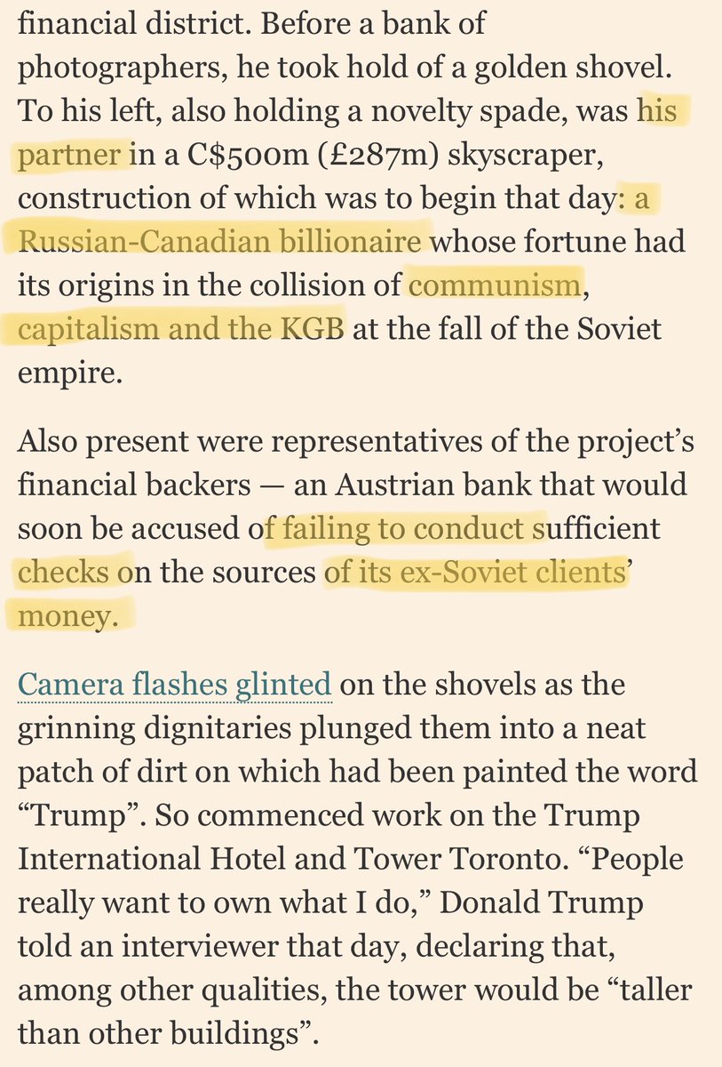 Here is what is interesting.When you look closely at a certain NY property developer, you start to notice a pattern.Every time Trump builds a new property, it’s somehow at the nexus of criminal activity in the area.Especially the Russian kind. https://ft.com/content/157a64a6-8492-11e8-96dd-fa565ec55929