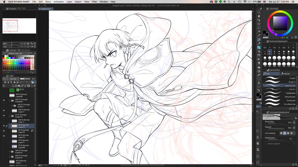 going back to lining the things i love to draw FLOWY FABRIC ✨ 