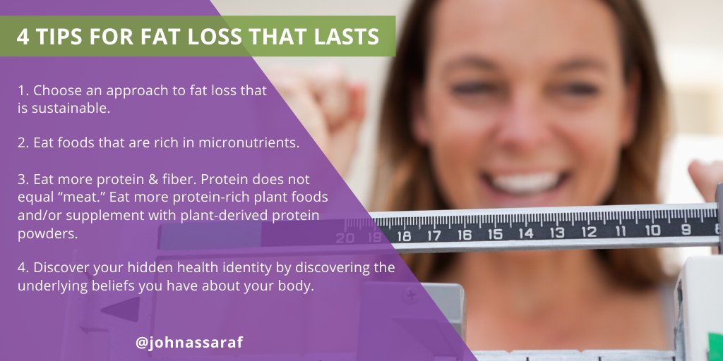 johnassaraf's tweet photo. Many people find the path to lasting fat loss so confusing and give up, or going round in circles . . . thinking that lasting fat loss is too hard or not achievable for them. Here are 4 tips for #fatloss that lasts. #tipoftheday https://t.co/aGU5DAhGFf