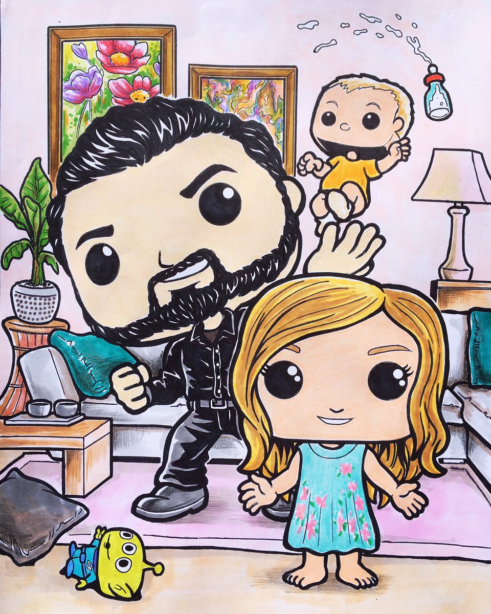 zeolee3's tweet photo. Fun Dad with Kids👨‍👧‍👧

Custom Commission Art (#13)
#funkoart #funkoartstyle #funkodad #funkoartist #funkodrawing #funkocommission https://t.co/sTuFo0vkAE