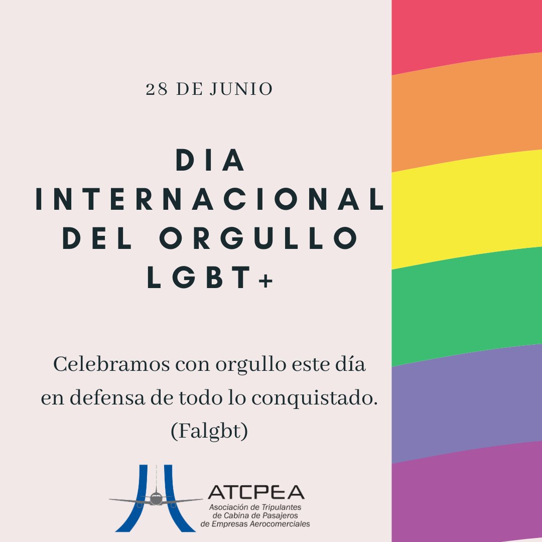 28 de Junio: Día Internacional del Orgullo LGBT+.-