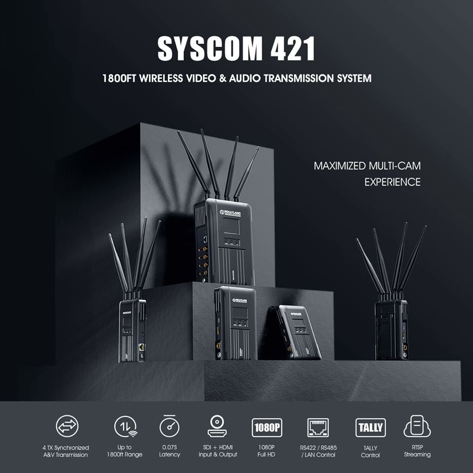 Hollyland_Tech's tweet photo. #NewProduct #SYSCOM421

@Hollyland_Tech would like to announce the brand-new SYSCOM 421, a 1800ft wireless video &amp; audio transmission system that supports up to FOUR transmitters working with ONE receiver🎬😍

https://t.co/xYTUZYwBeA

#hollylandtech #wirelessvideo #forabetterview https://t.co/wtNaeEvQJy