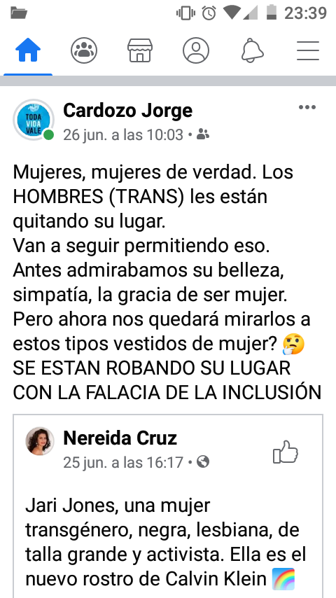 timeruno's tweet photo. Quiero comentarle algo que me indigna muchísimo,está persona que comenta este estado es un #Sacerdote la verdad muy desubicado x eso lo escrachó con pruebas!! https://t.co/bJeLbidMO2