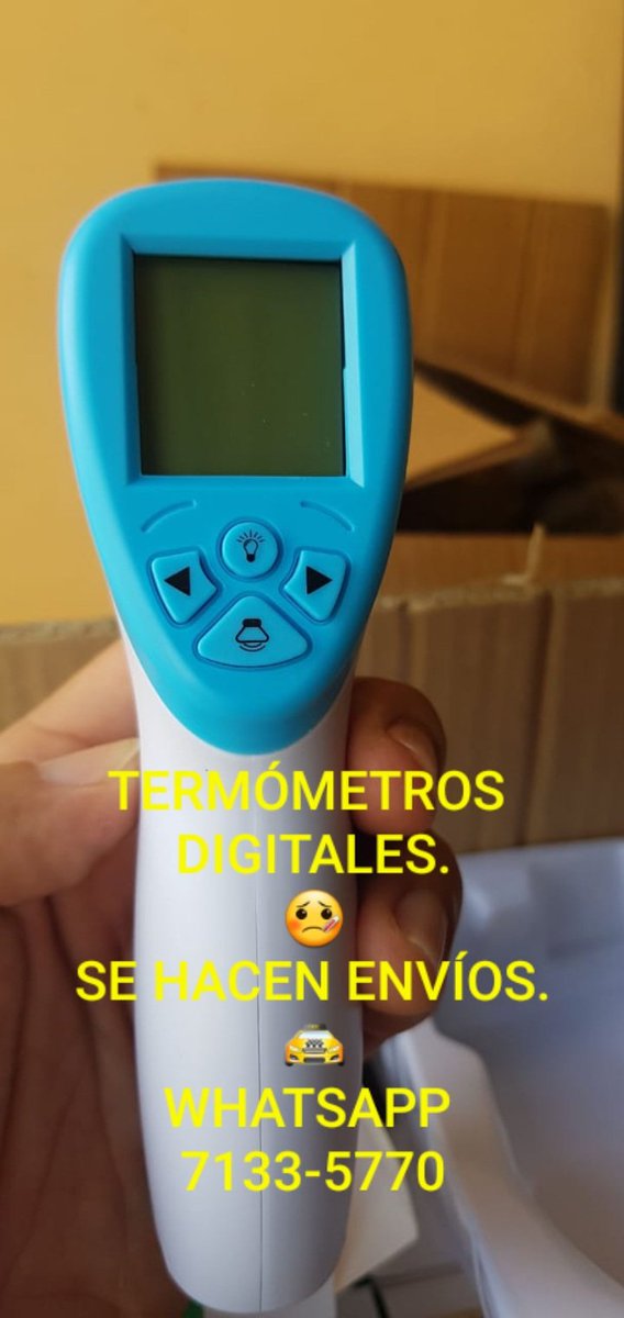 sanchez1490's tweet photo. ✅TERMÓMETRO DIGITAL🤒
✅ENVÍOS.🚖
✅ENTREGAR RÁPIDAS.🏎
#termometros #Salud #COVIDIOTS #COVID19SV #Covid_19 #TEMPERATURE #temperatura #proteccion https://t.co/nYC6gQMPnS