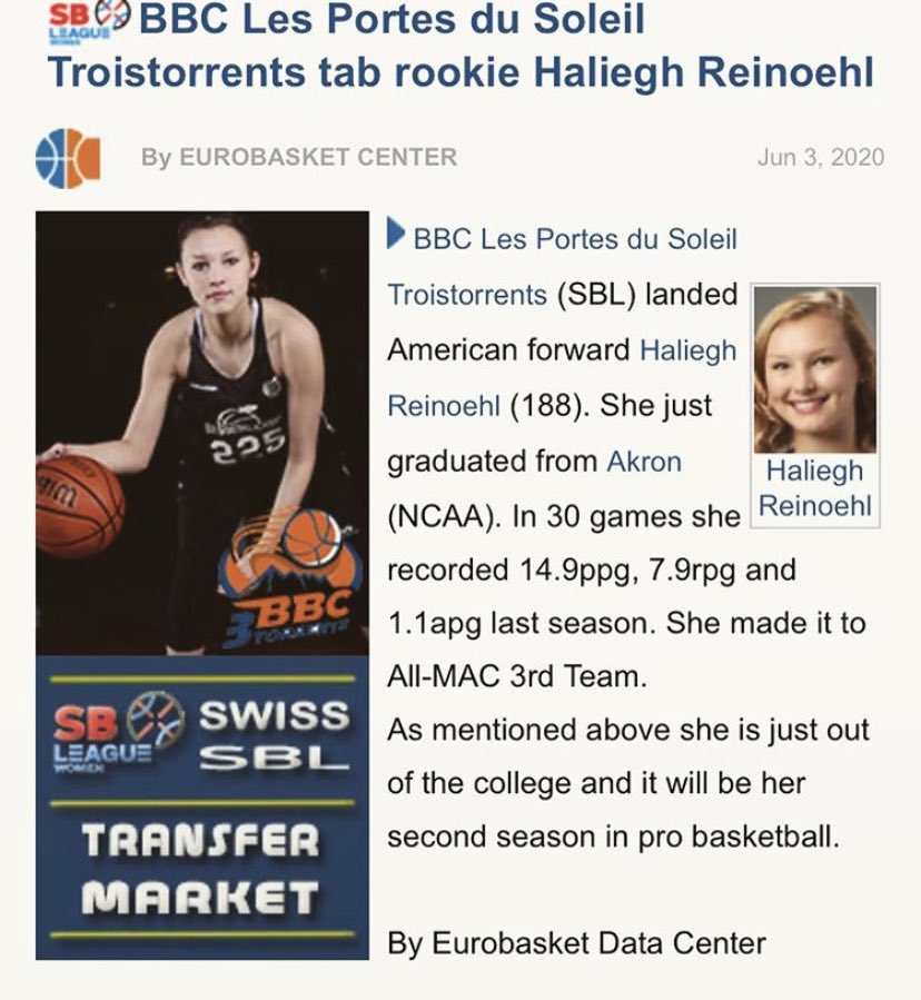 SkyDiggElite_'s tweet photo. Congrats to Sky Digg Elite Alumni Haliegh Reinoehl on signing a professional contract to play with SBL #11 #SkyDiggAlum #Akron https://t.co/CKIgcMeM7U