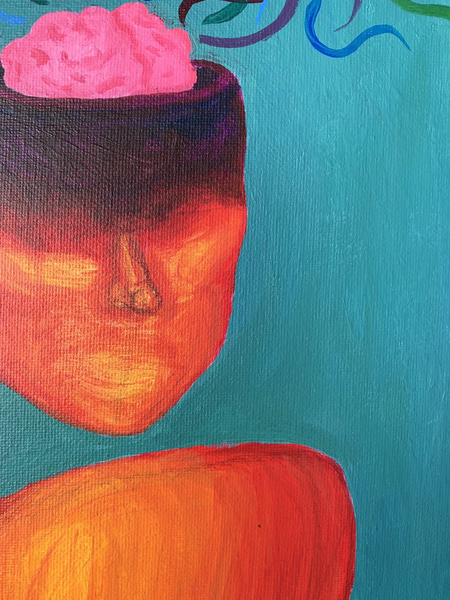 SELF PORTRAIT I (2019)— acrylic on canvas board