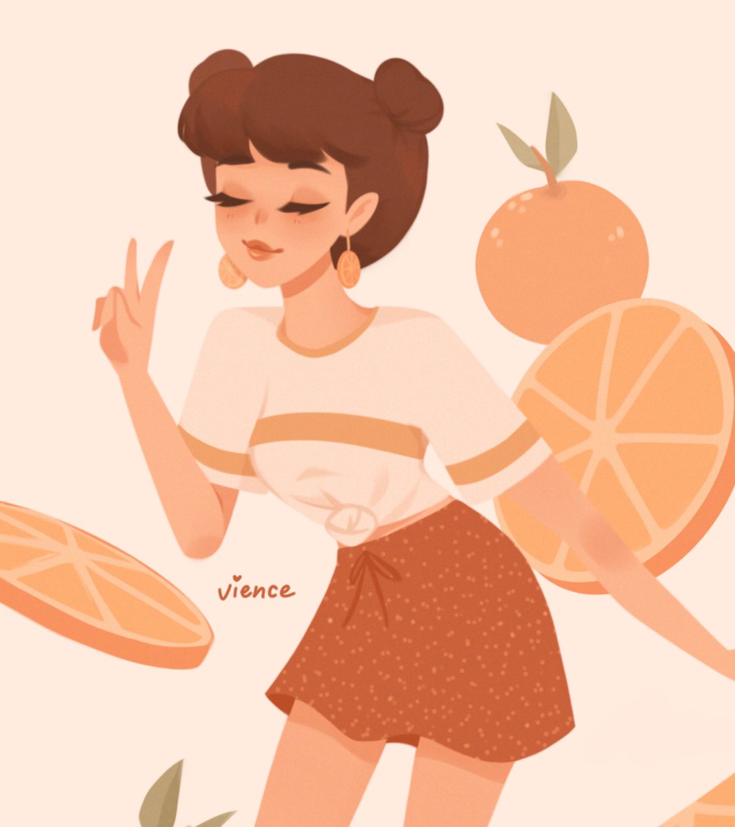 viencee_'s tweet image. starwbry n orang 🍓🍊

#artph #digitalart feeling the summer vibes w this one 🌞