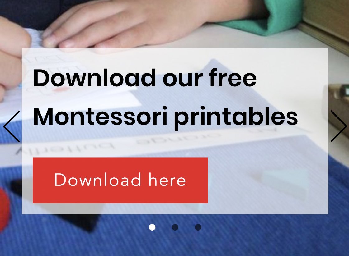 للمهتمين بمنتسوري أكاديمية منتسوري تقدم ستة ملفات جاهزه للطباعة مجاناً.
montessoritubeacademy.com