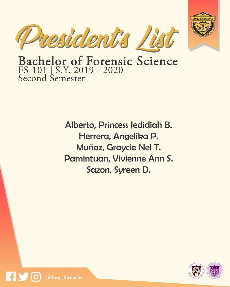 HAU Bachelor of Forensic Science tweet media