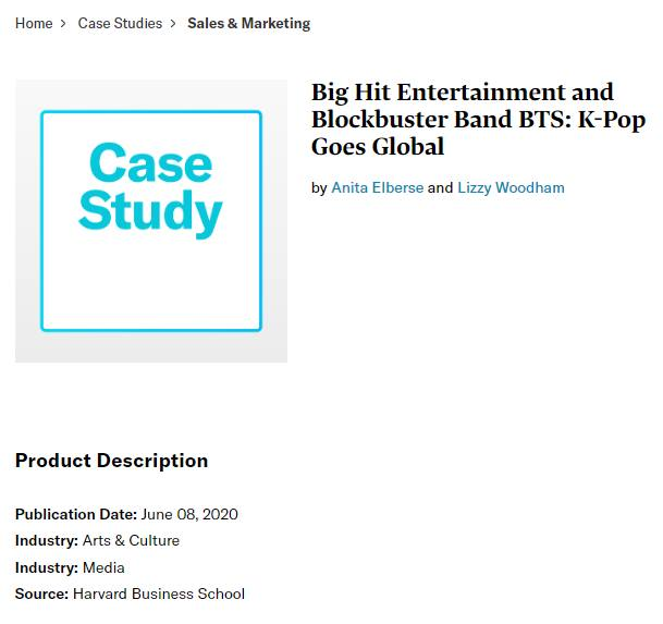 BTSVietnam_SAM's tweet photo. THEO CASE STUDY CỦA TRƯỜNG KINH DOANH HARVARD VỀ BTS VÀ BIGHIT, THÀNH CÔNG CỦA BTS CÓ SỨC LAN TỎA TOÀN CẦU HƠN BẤT CỨ NGHỆ SĨ BIG3 NÀO TRƯỚC ĐÂY.
Cre Harvard Business School
@BTS_twt #BTS #ARMY https://t.co/6xmuN5RJ1I