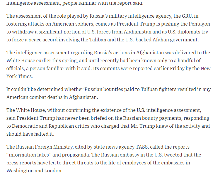 Another reason I used the WSJ article is I have a subscription, see they actually don't take 42 paragraphs to tell me what I need to see. Can you spot it? Who benefits from this hit job . . .