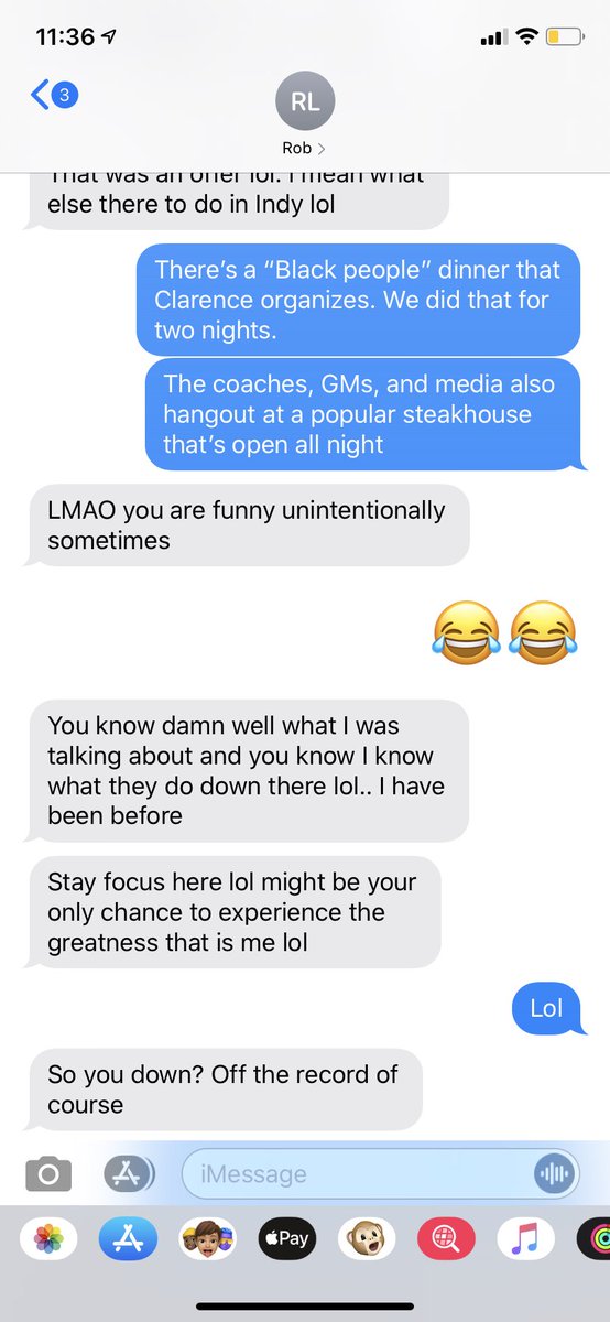 I disclosed this to my friend who immediately admonished him and we moved forward. Or so I thought. In Feb 2018, Rob suggested having sex with him at the Combine.
