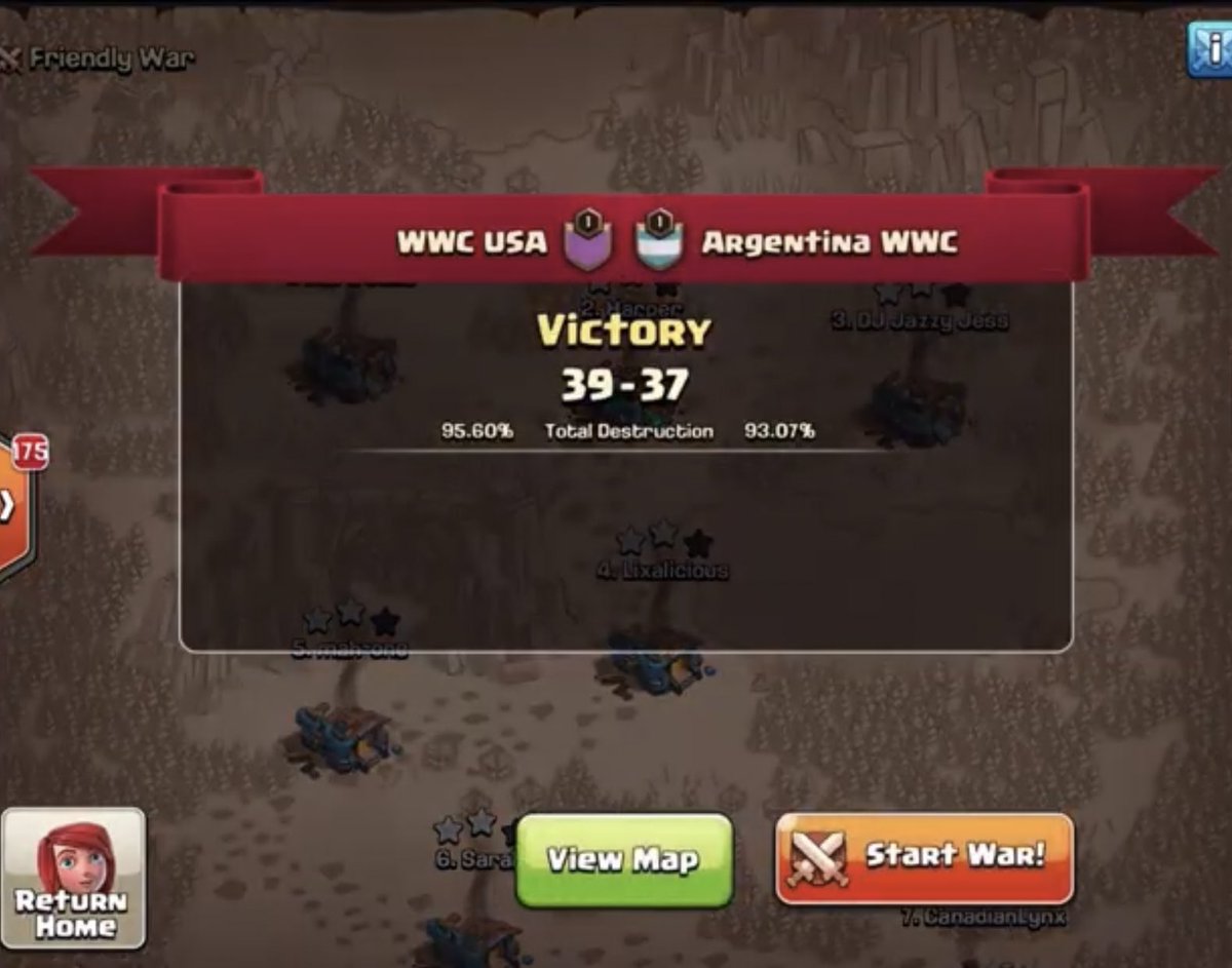 Finalizaron los cuartos de final del mundial femenino de <a href="/ClashofClans/">Clash of Clans</a> las selecciones de 🇭🇳 🇨🇴 🇧🇷 🇺🇸 sean ganado su pase a semifinales🎊

The quarterfinals of the <a href="/ClashofClans/">Clash of Clans</a> world championship ended for the 🇭🇳 🇨🇴 🇧🇷 🇺🇸 teams to be won their pass to the semifinals🎊