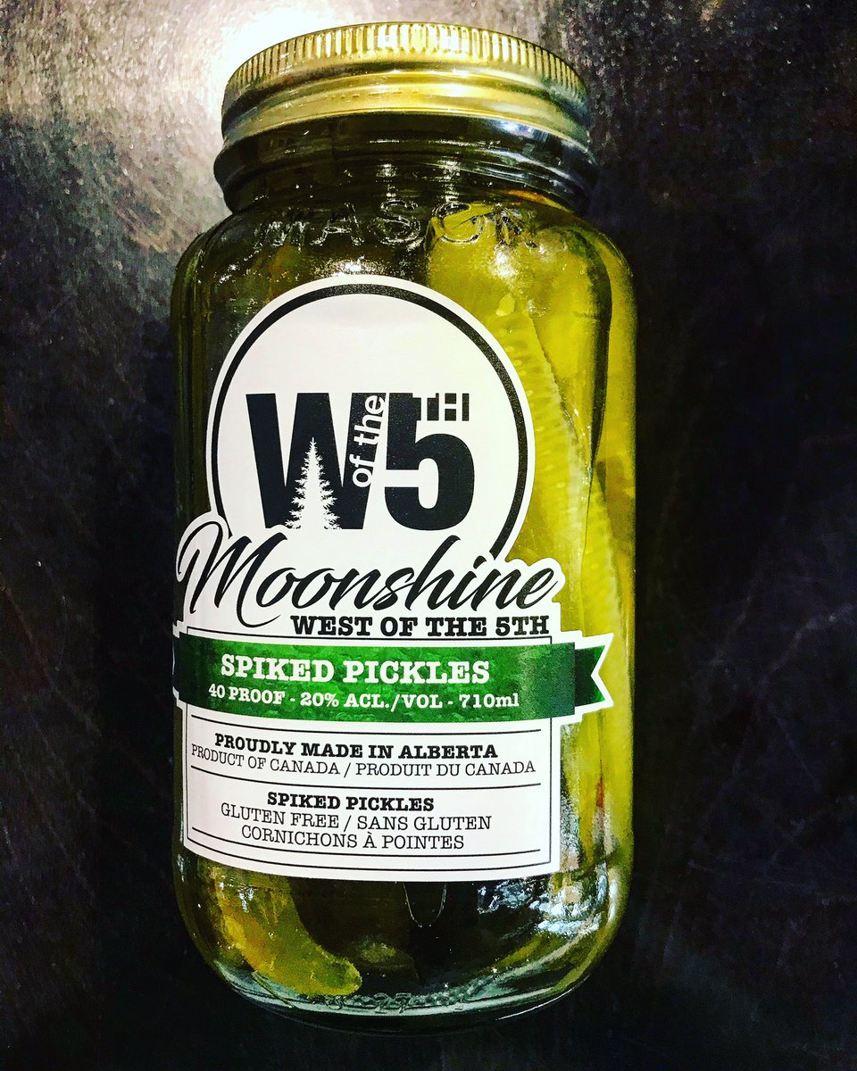 LPSpirits's tweet photo. #WestOfTheFifth
#Spiced #Pickle #Moonshine with two #cloves of #garlic. Perfect for #cocktails, especially #caesars!
#LocalLiquorStore #LocalMoonshine #LocalBusiness #ShopLocal #ShopStAlbert #StAlbert #t8n #Barrhead #Edmonton #yeg #SturgeonCounty https://t.co/GeGoJj8UsM