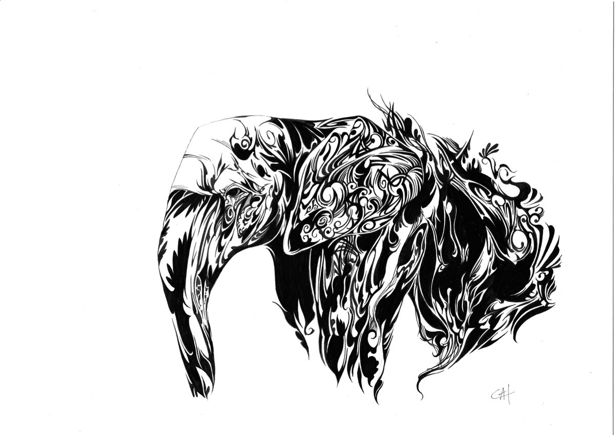 Gai トライバルデザイナー Sur Twitter ぞうさん描きました トライバル Gai トライバルデザイナー Sur Twitter ぞうさん描きました トライバル