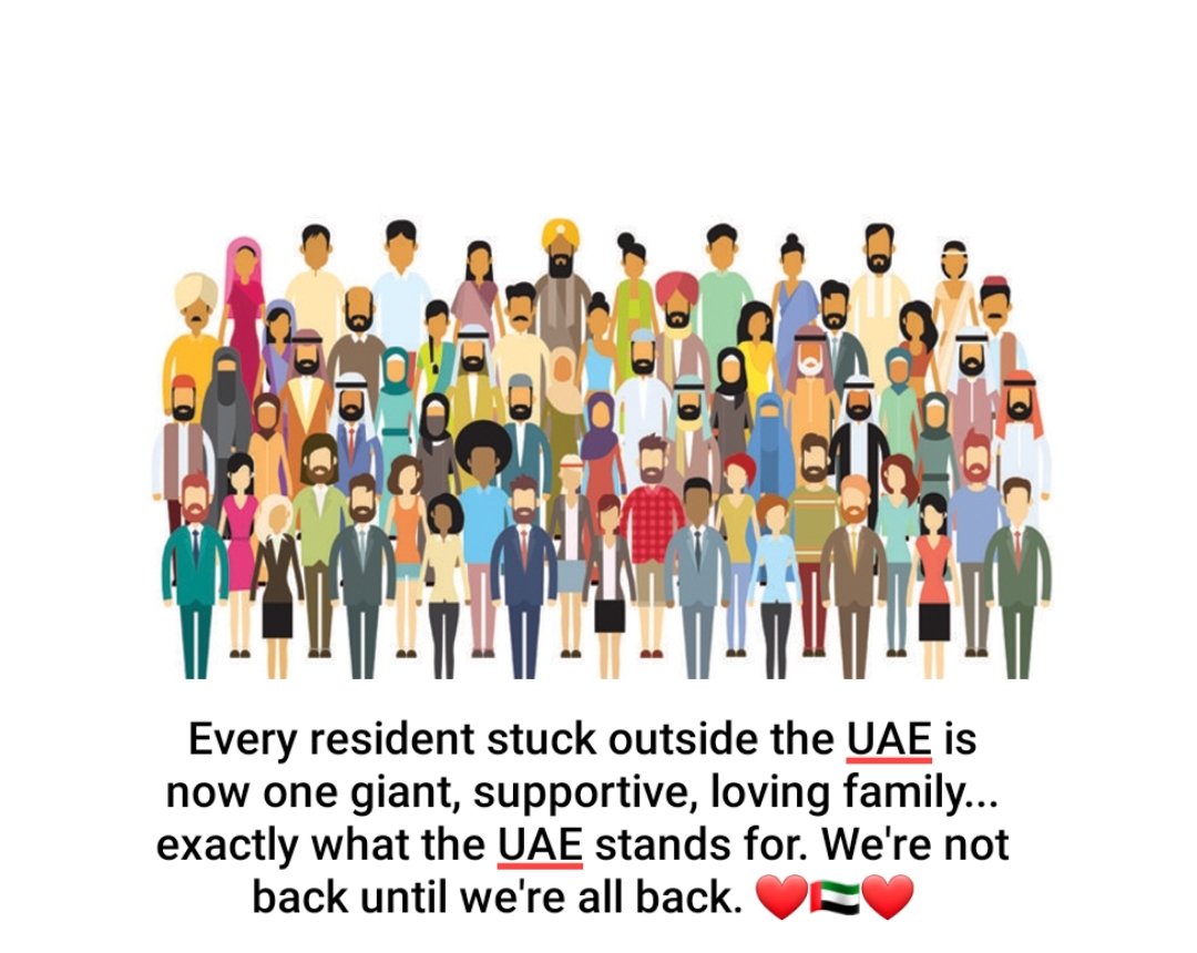 sandfluffymama's tweet photo. Curfew in DXB is gone BUT please follow @uaegov directions! 1000s of residents are stuck outside still! Being selfish will cause a spike in covid 19 cases will delay residents from returning! ITS NOT ALL ABOUT YOU! #bringbackuaeresidents @DXBMediaOffice #StayHomeSaveLives https://t.co/zi98ioG7qB
