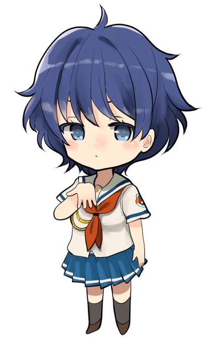 #はいふり  武蔵副長。クラスの王子様らしいのですが、航海長より影が薄かったり。あと大和級の副長なのに派手な格好はしないんですね。 