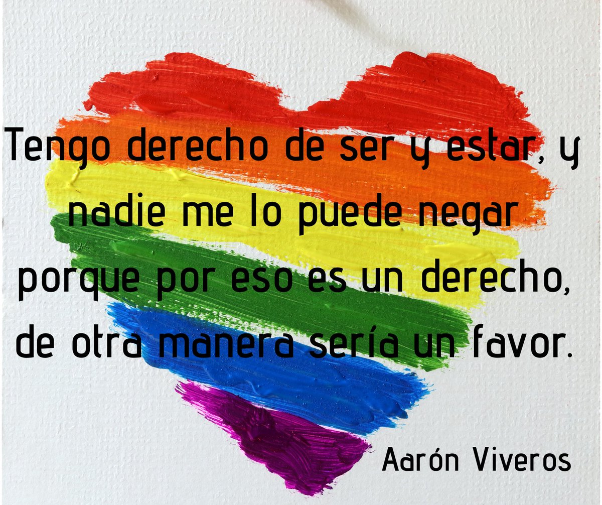 Todos nacimos con el derecho de ser y estar, y nadie nos lo puede negar porque por eso es un derecho, de otra manera sería un favor.
Merecemos ser libres y sobre todo, ser completamente felices amándonos tal cual somos.
¿Qué tan libre eres tú?
#PRIDE2020