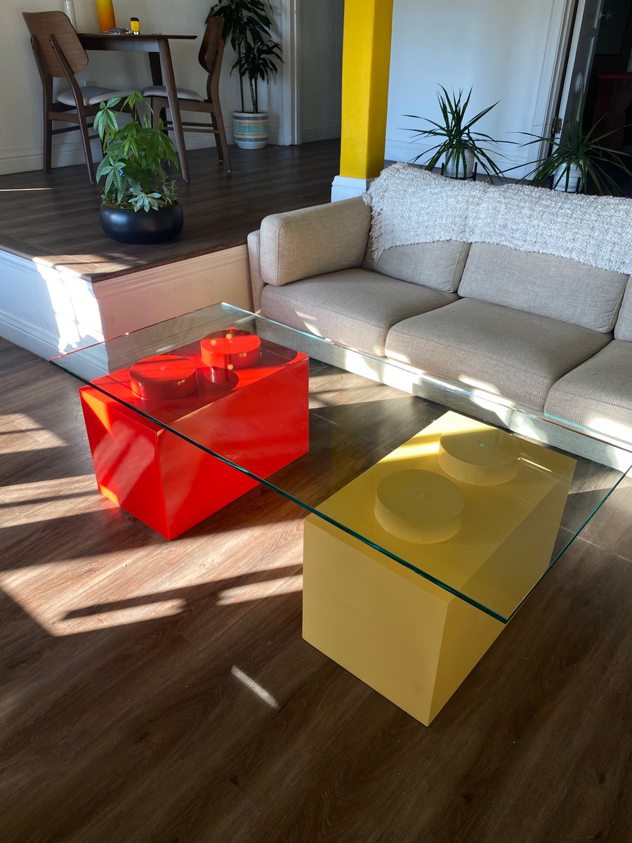 superduperbrick's tweet image. brick by brick ™ coffee table
1 of 1 🧱
first piece of furniture i’ve designed. 
If I figure out how to make a run of these, would yall cop?