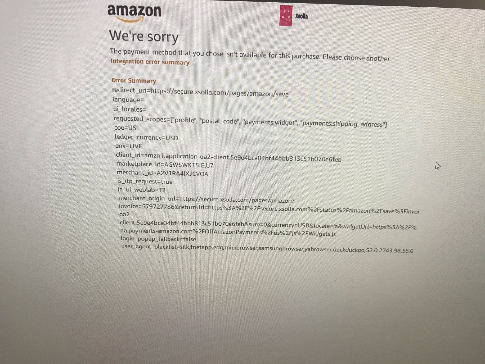 Mashu マシュ Pc版フォートナイトでamazon支払いで課金しようとしてamazonにログインしたらこんなの出てきた 対処方わかる人教えて フォートナイト Amazon フォートナイト課金 Pc版フォートナイト フォートナイト課金できない T Co Xxbuqw5mj6 Mashu マシュ Pc版フォートナイトでamazon支払いで課金しようとしてamazonにログインしたらこんなの出てきた 対処方わかる人教えて フォートナイト Amazon フォートナイト課金 Pc版フォートナイト フォートナイト課金できない T Co Xxbuqw5mj6