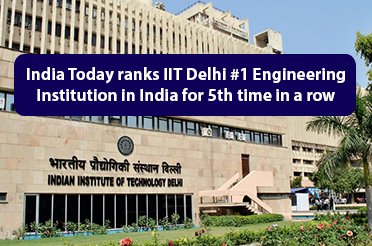 innovation_iitd's tweet image. IIT Delhi is ranked No 1 institute in Engineering in the country by India Today.